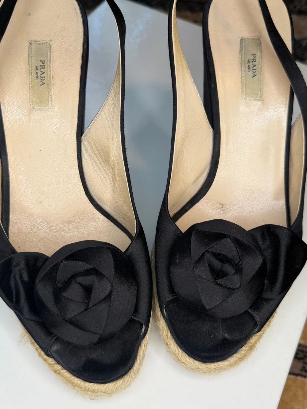 Prada slingback espadrilles
