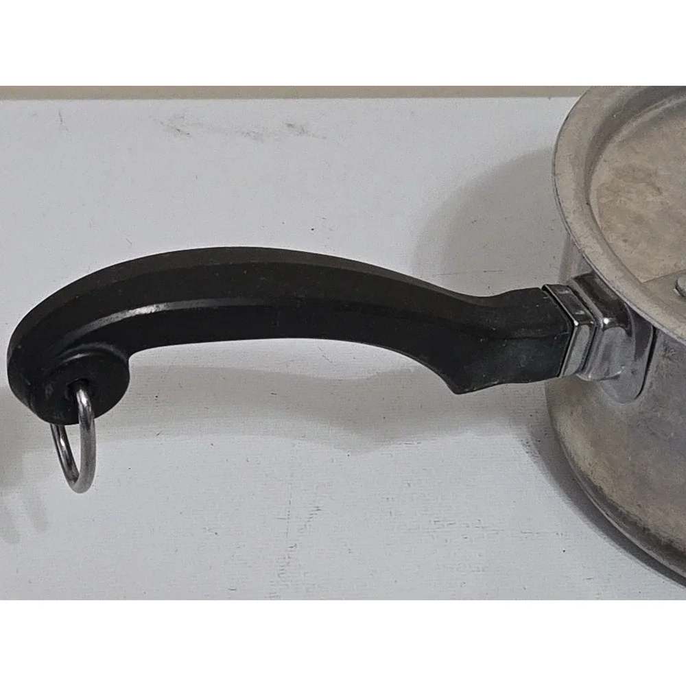 Vintage Farberware 1 QT Saucepan & Lid Aluminum Clad Stainless Steel Pot NYC USA