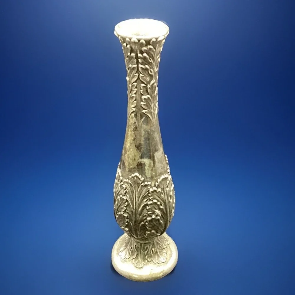 Bud Vase Vintage Art Nouveau Silver‎ Plate 7