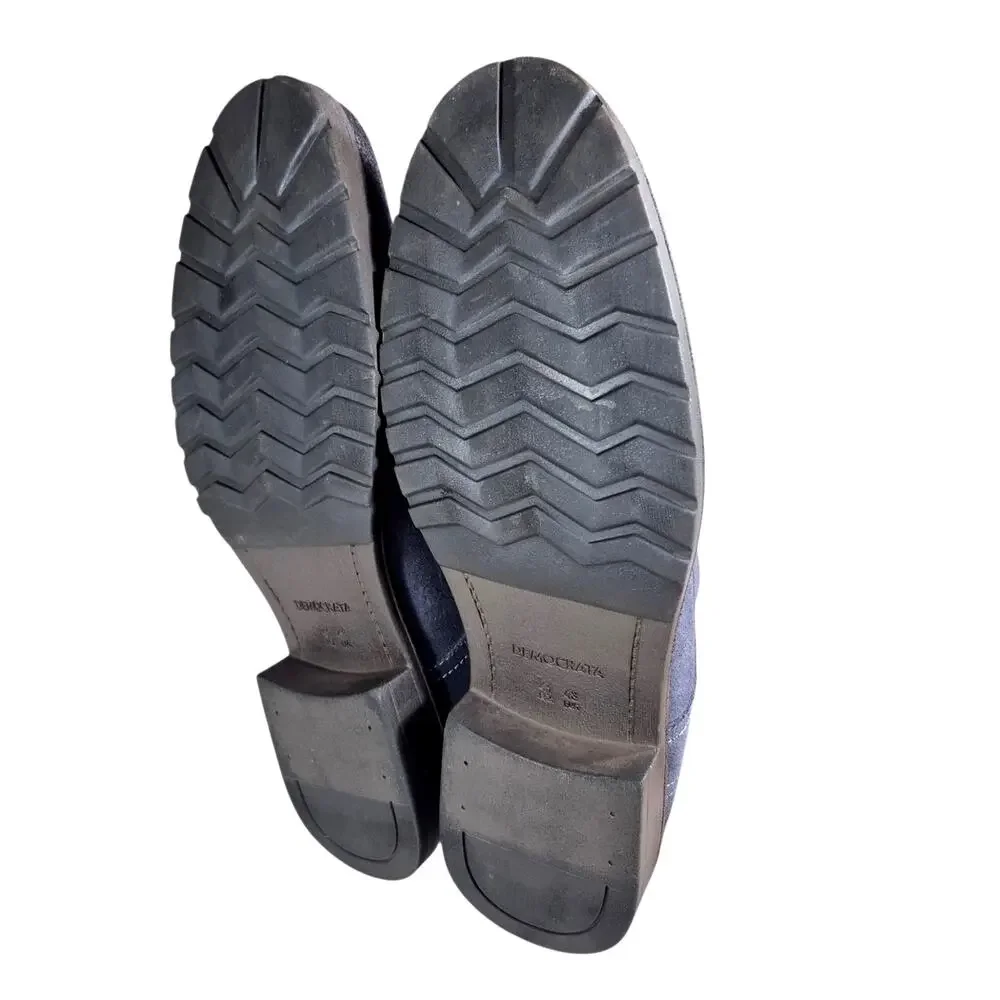 Democrata Garage 'Stroke' Men's Navy Blue Suede Leather Chukka Boots 10