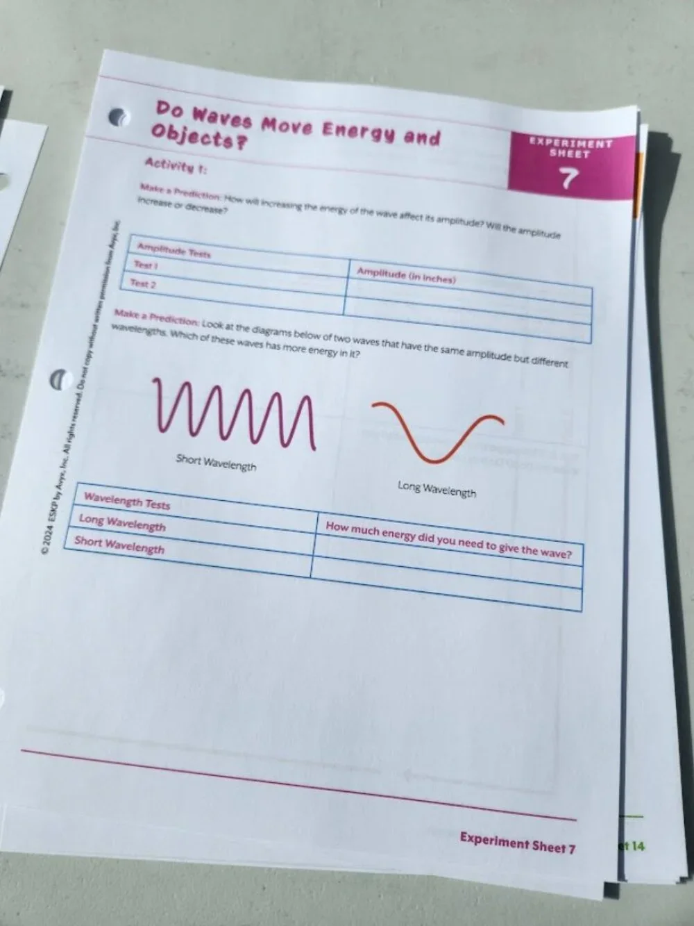 NEW BookShark Book Shark Science E Experiment Paper Packet Worksheets Homeschool