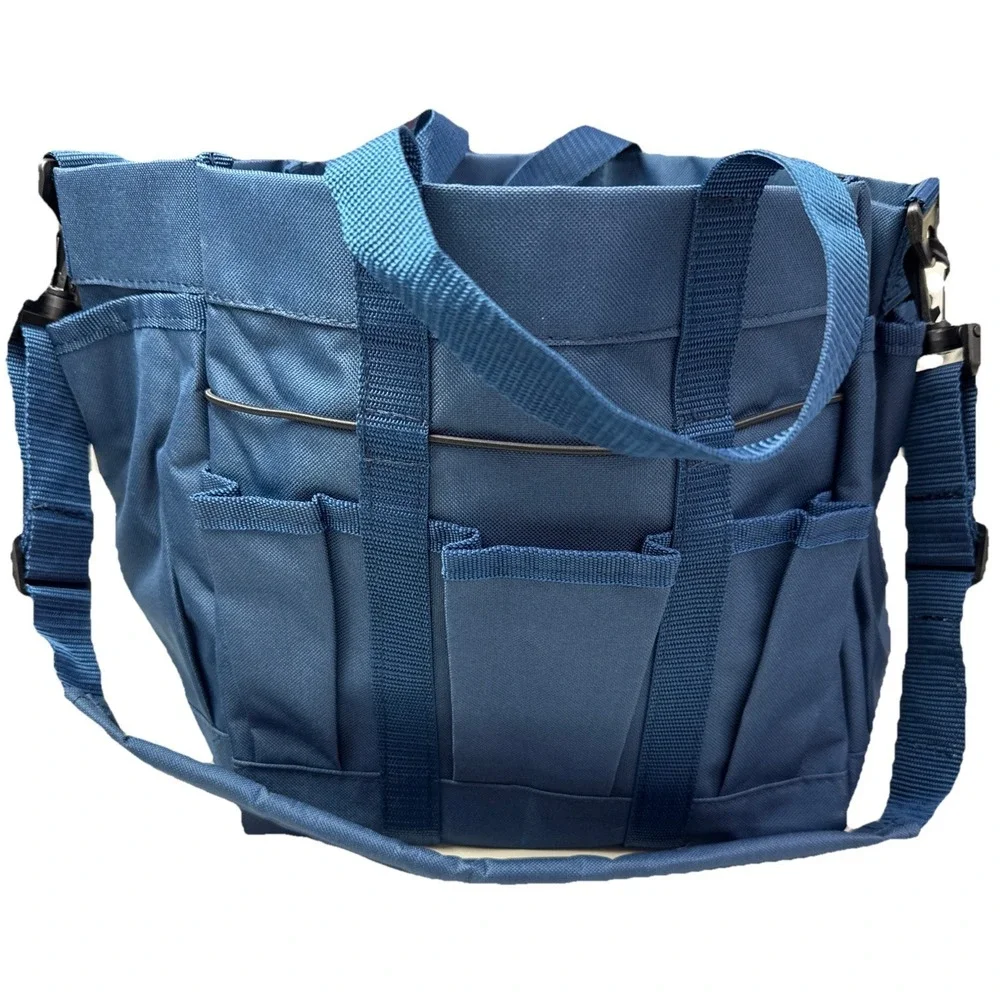 Dura-Tech Deluxe Grooming Tote Organize Grooming Essentials‎ Navy 3j
