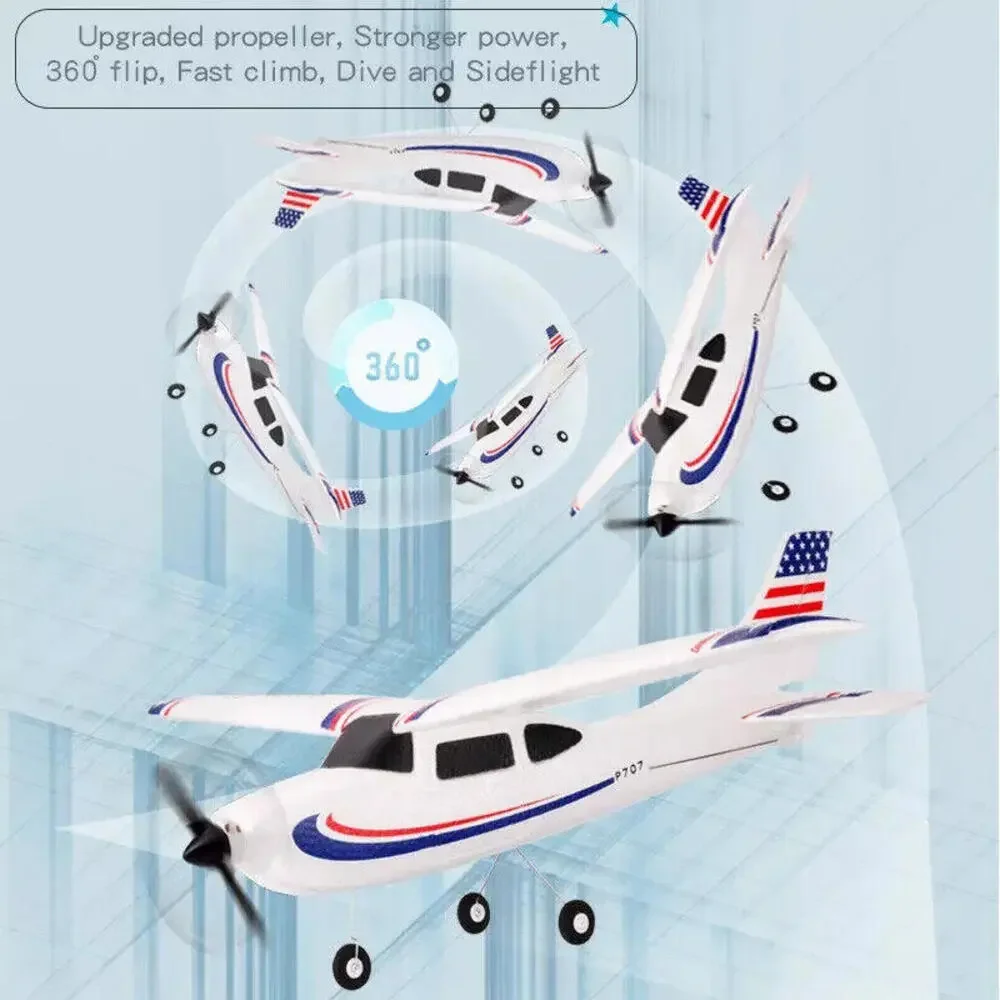New 3Ch Radio Control Airplane 2.4G Cessna 182‎ Ready To Fly