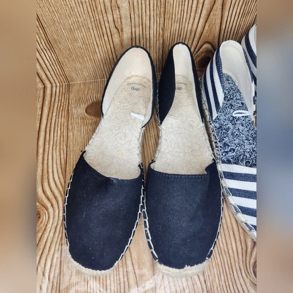 Gap 2‎ Pairs of Espadrille Slip On Shoes Size 9