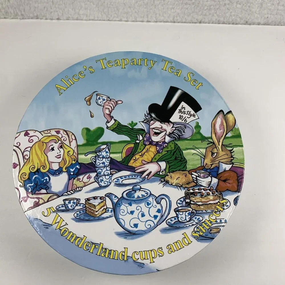 Cardew Design Alice‎ in Wonderland Teaparty Cup and Saucer Box Set of Five 6199
