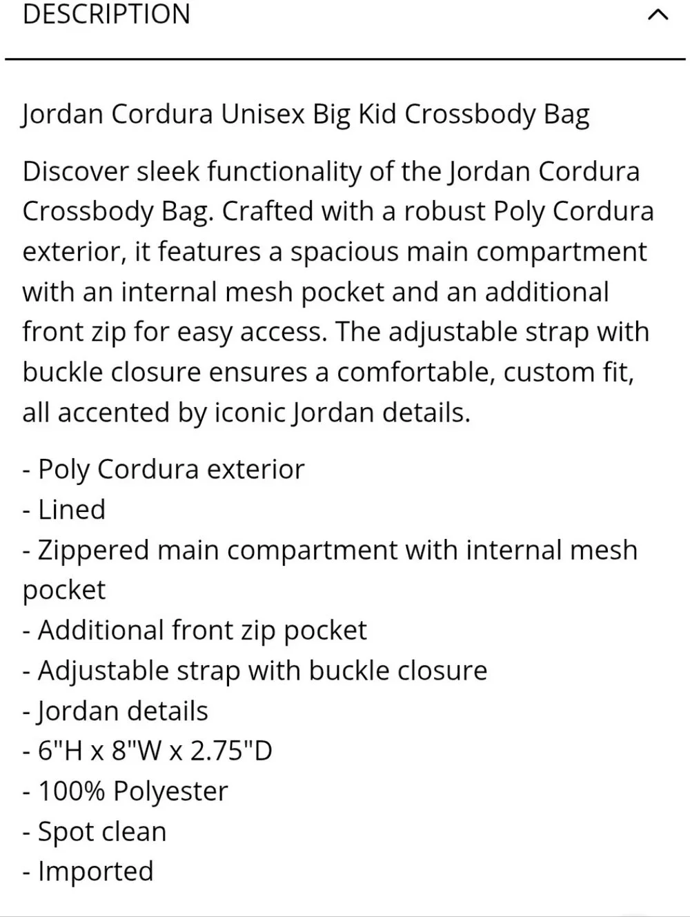 Jordan compact waist