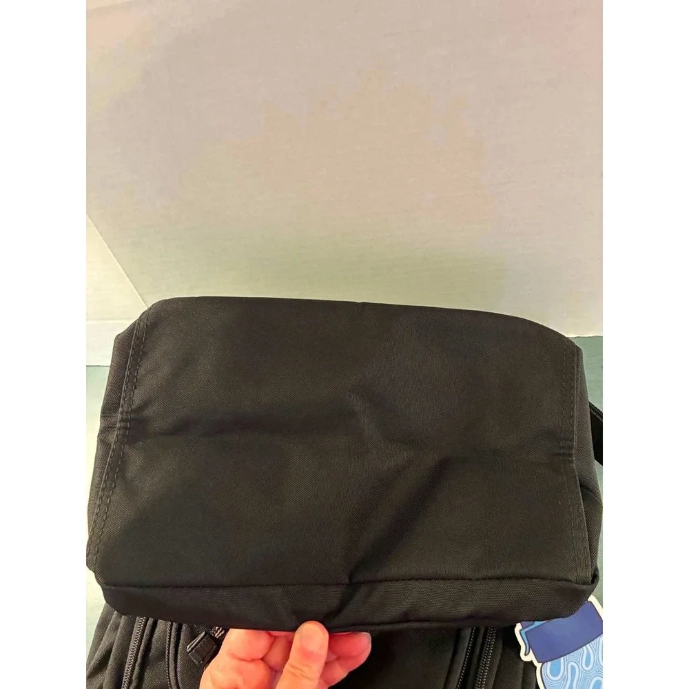 Eastsport Rail Tech Backpack Unisex OS Black NEW Laptop Sleeve Water Resistant