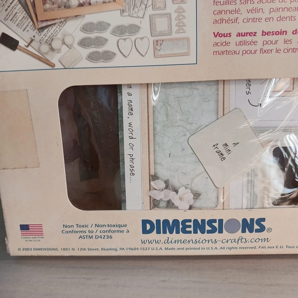 Dimensions shadowbox memories