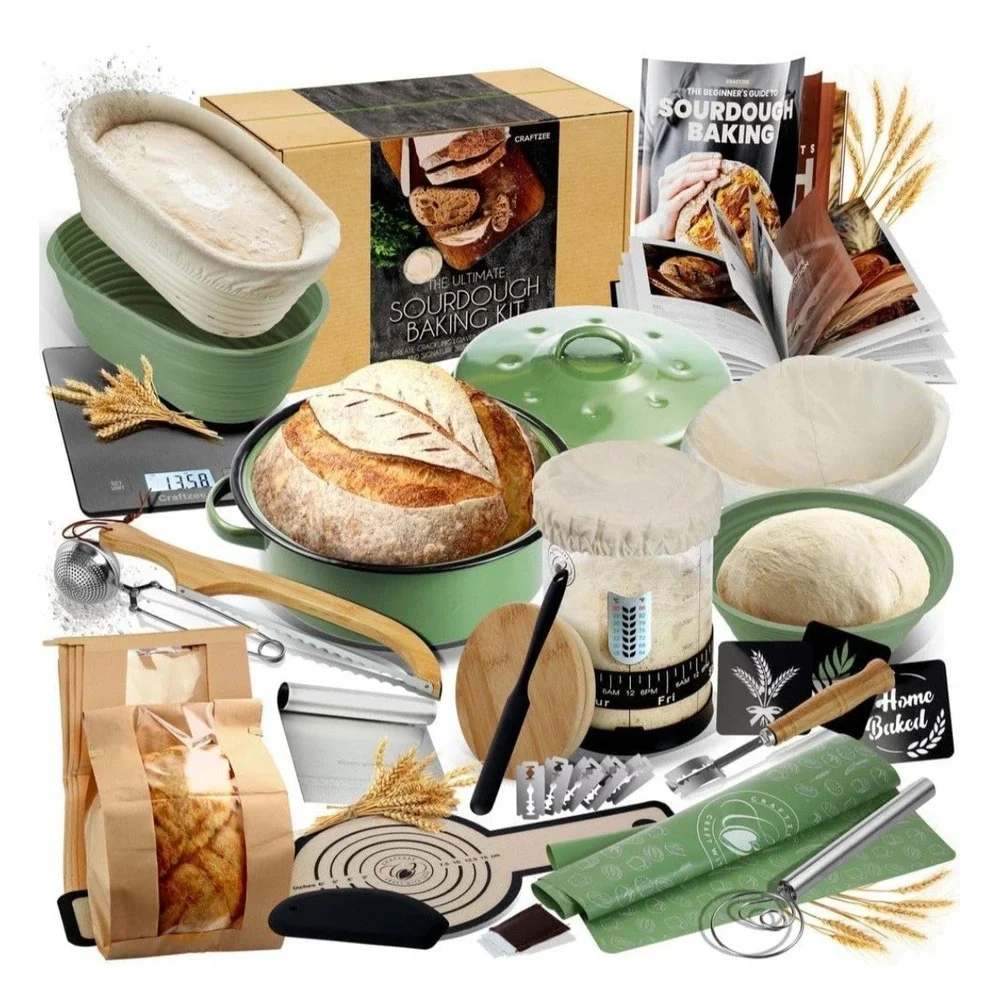Craftzee Ultimate Sourdough Baking Kit 25+ Piece Bread Making Set