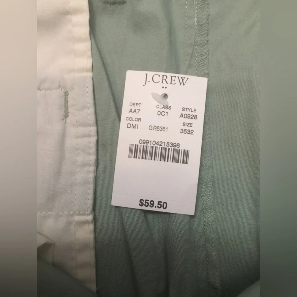 J. Crew Light Green Men’s Casual Chinos