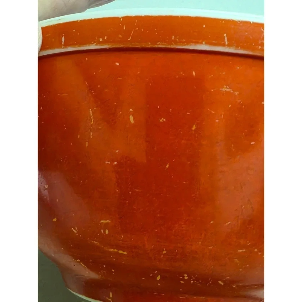 Vintage Pyrex Red Mixing Bowl 402 Primary Color Milk Glass 1.5 Quart