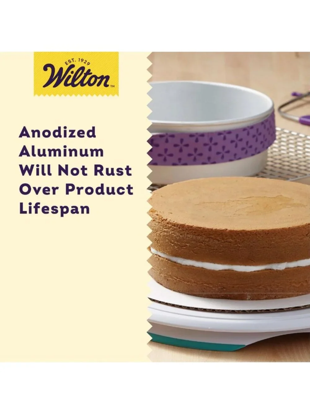 Set of 2 Aluminum Round Cake Pans, 9x2 in, Non-Stick Bakeware for Perfect Cakes