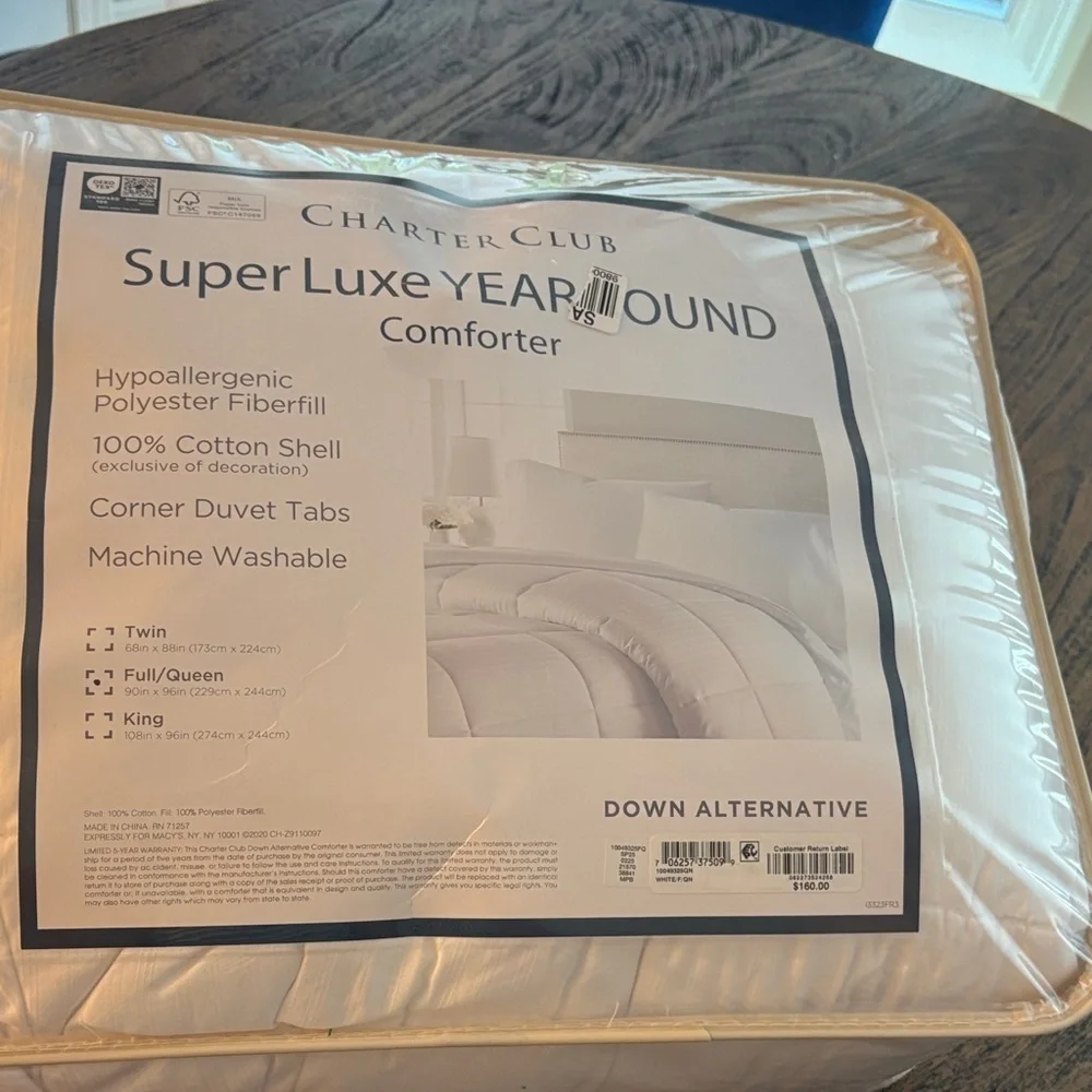 Charter Club Super Luxe Comforter - White