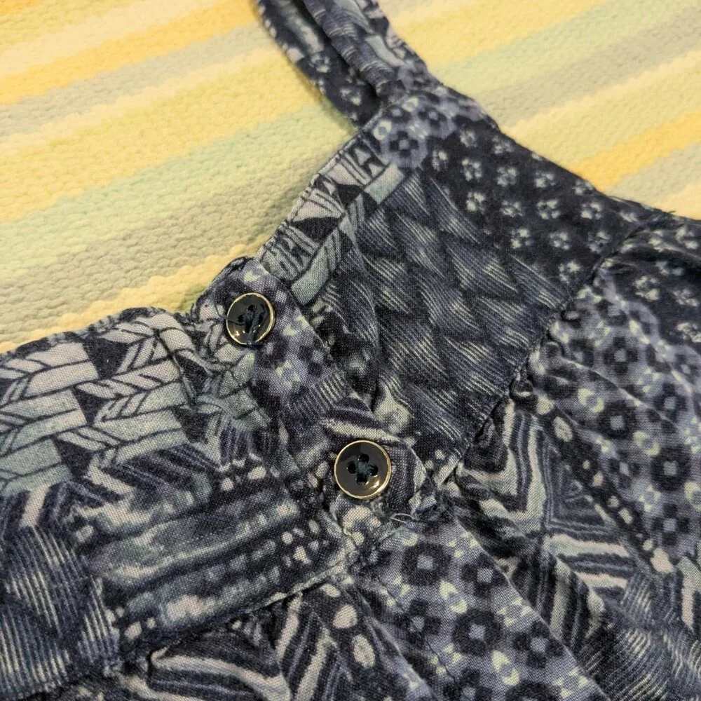 Old Navy Blue Print Sundress Size Small 6/7