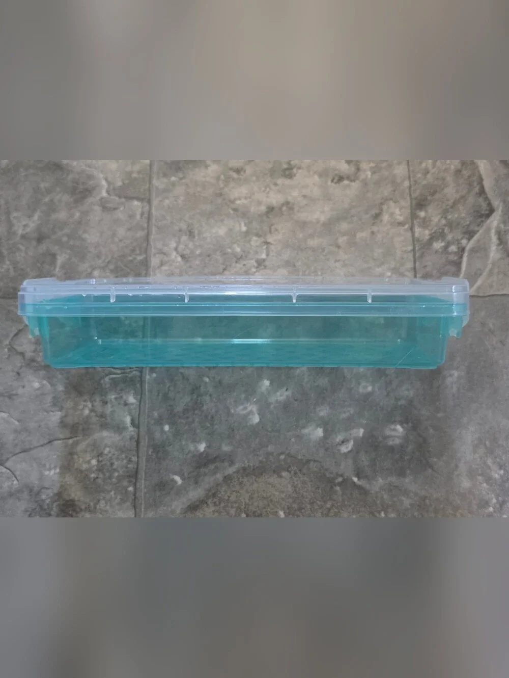 Rectangular Organzer with 2 Lock Containers in Teal BNIB