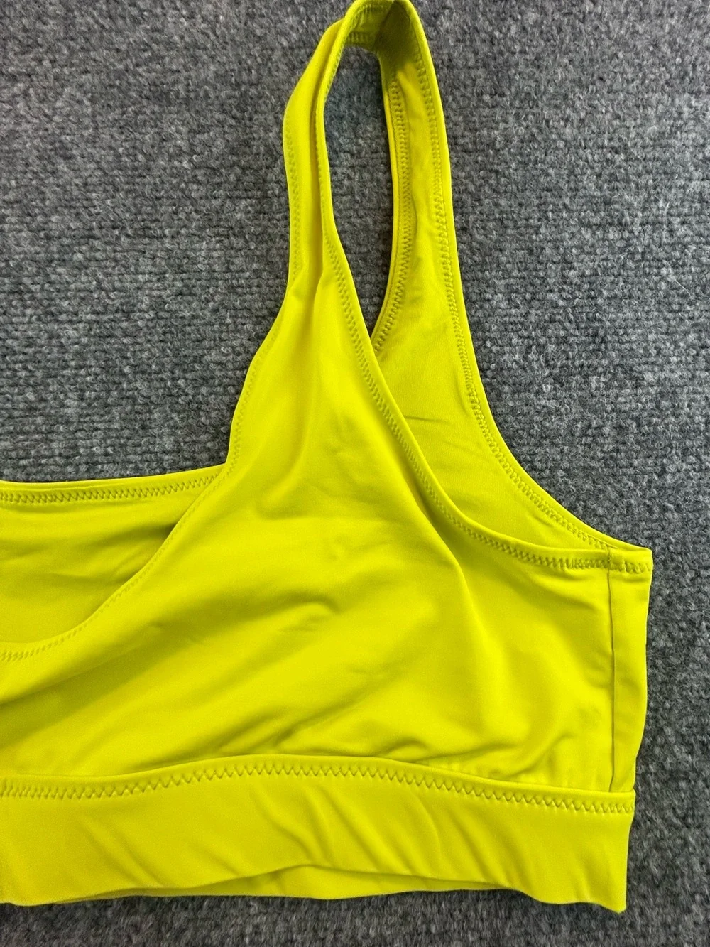 SKIMS Recycled Swim Tank Bikini Top Citrus (Yellow) Size 3X NWT