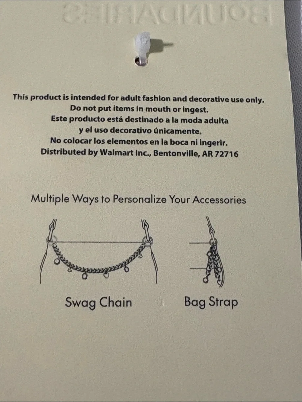 No Boundaries bag or