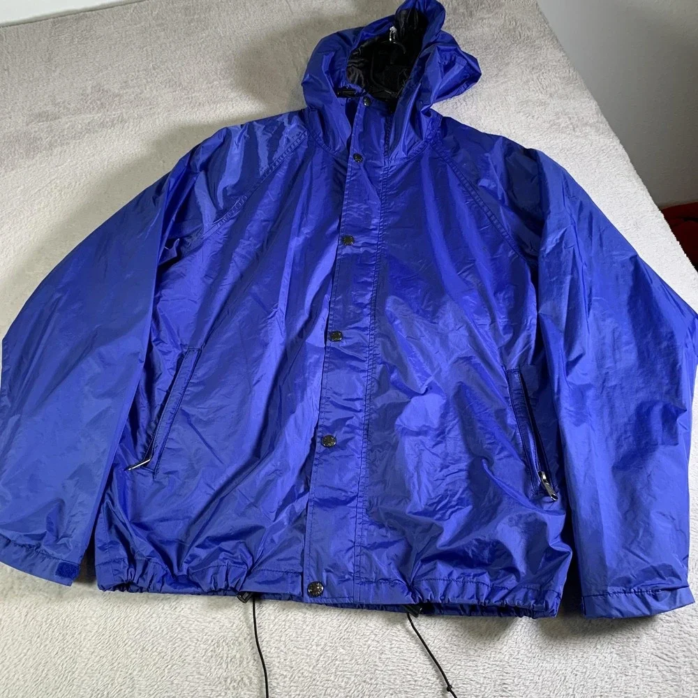 Vintage The‎ North Face Jacket Mens Medium Blue Hooded Gore-Tex Windbreaker USA