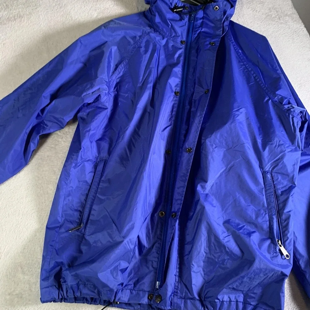 Vintage The‎ North Face Jacket Mens Medium Blue Hooded Gore-Tex Windbreaker USA