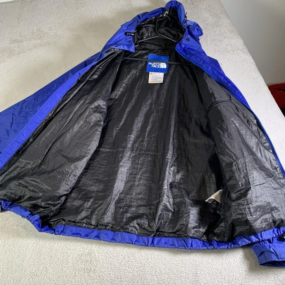 Vintage The‎ North Face Jacket Mens Medium Blue Hooded Gore-Tex Windbreaker USA