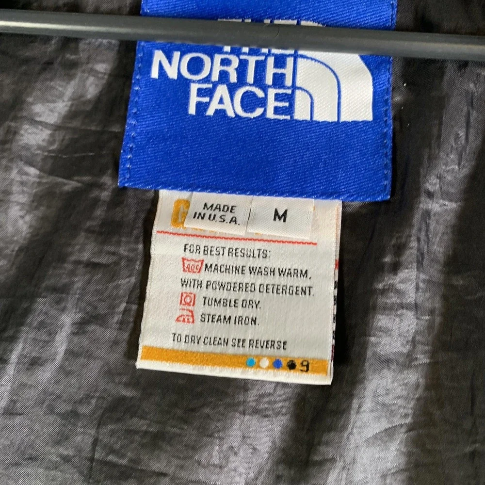 Vintage The‎ North Face Jacket Mens Medium Blue Hooded Gore-Tex Windbreaker USA