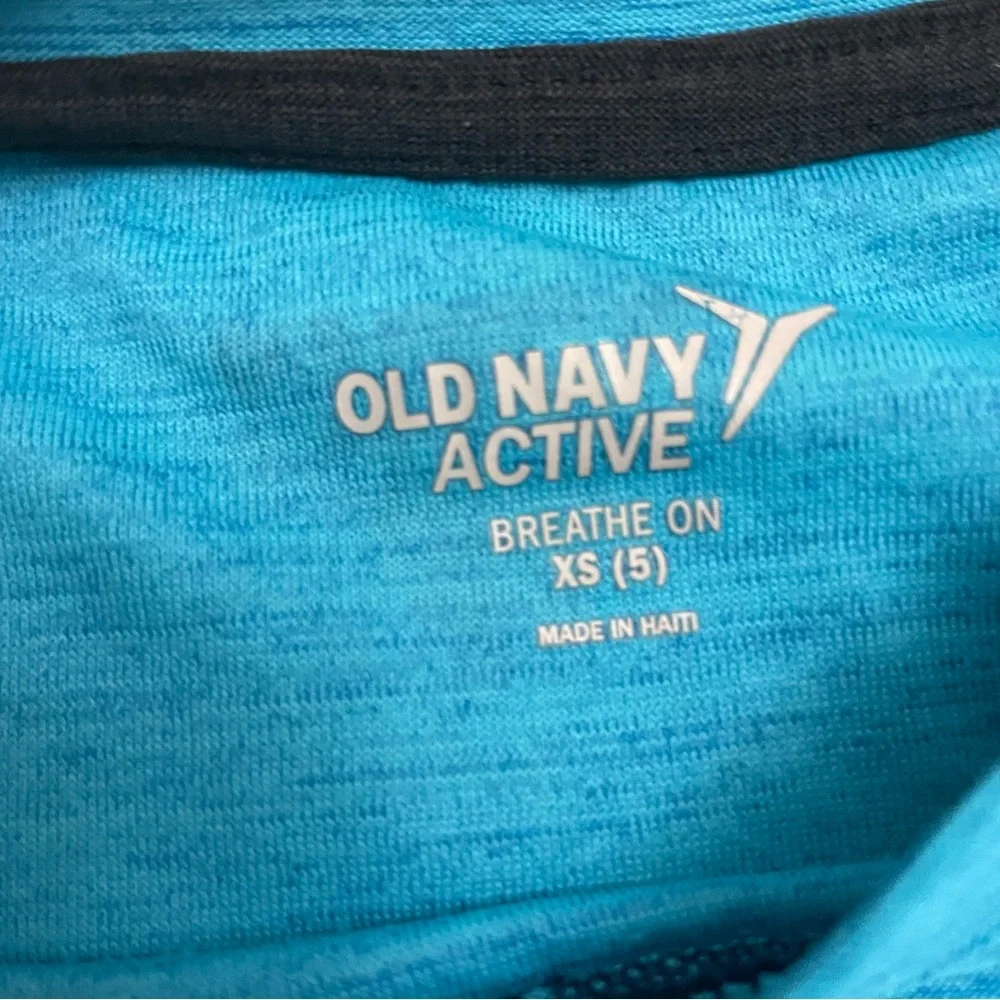 Kids Old Navy Active T-Shirt- Teal and Navy