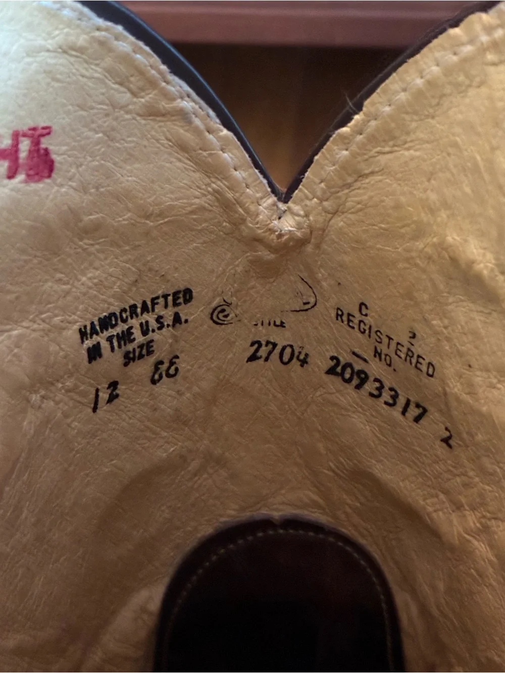 Justin Boots defects made 56