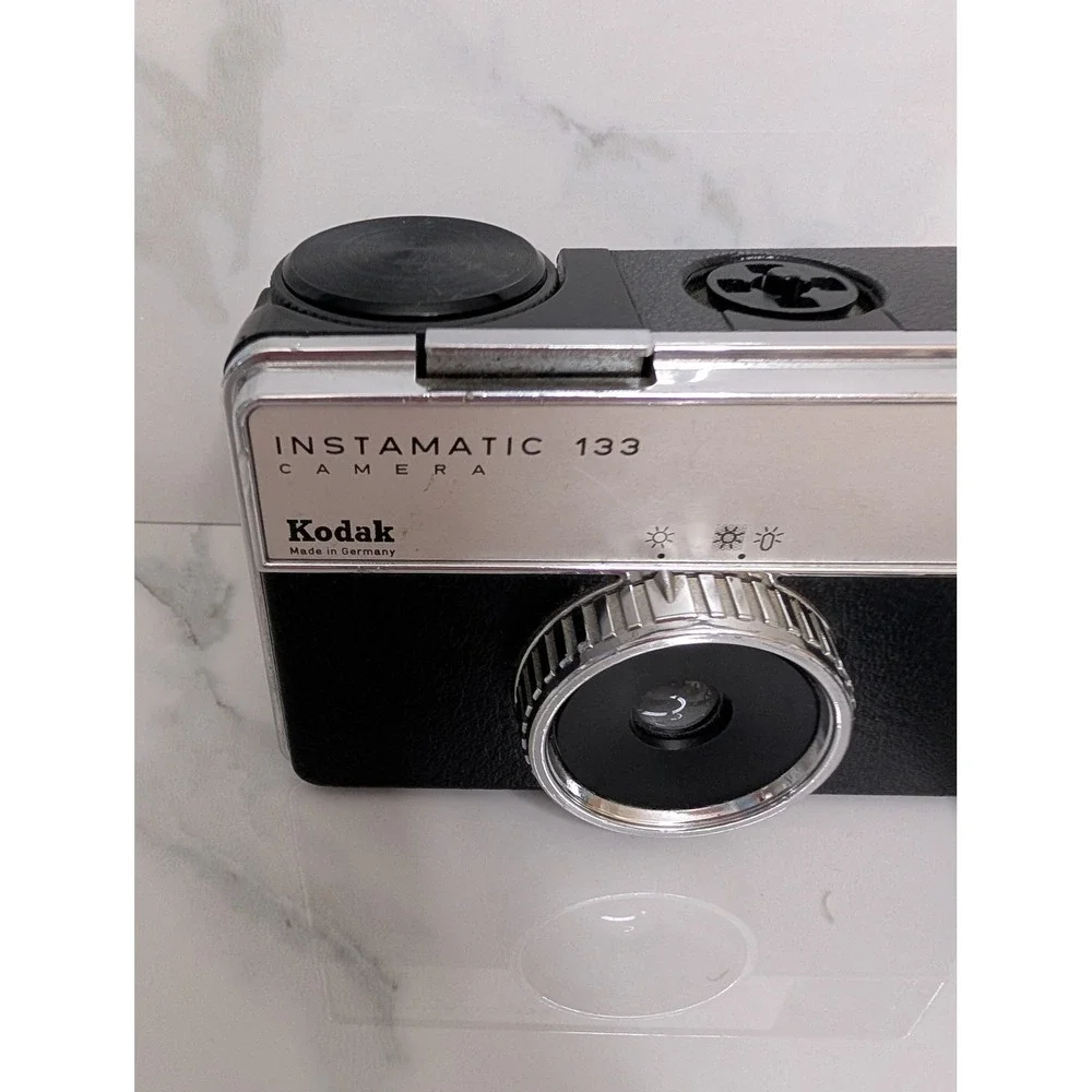 Kodak Instamatic 133 Vintage 126 Film Camera Made in Germany Black Silver