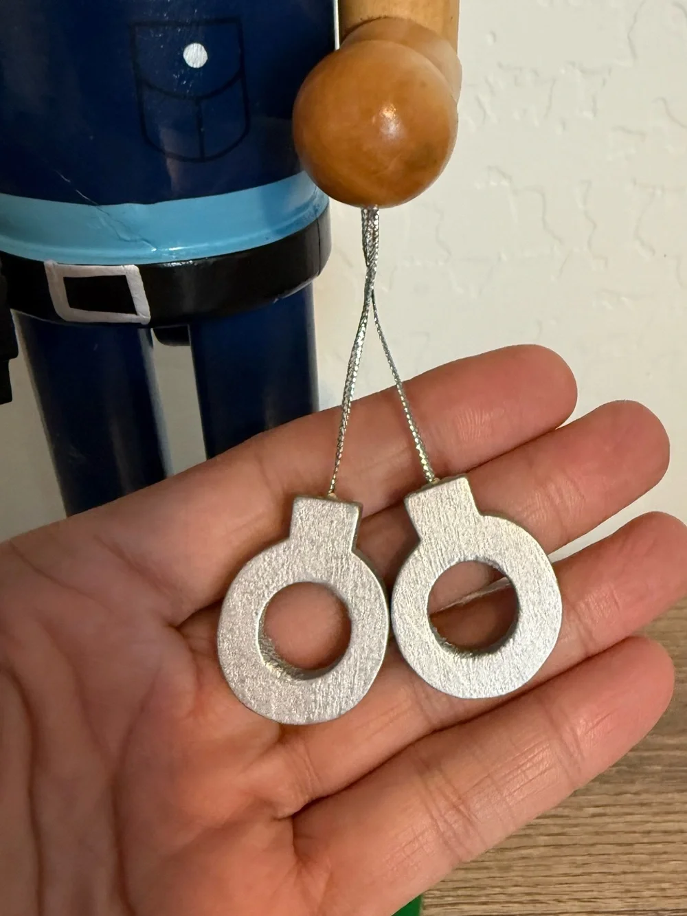 Target edition wood handcuffs