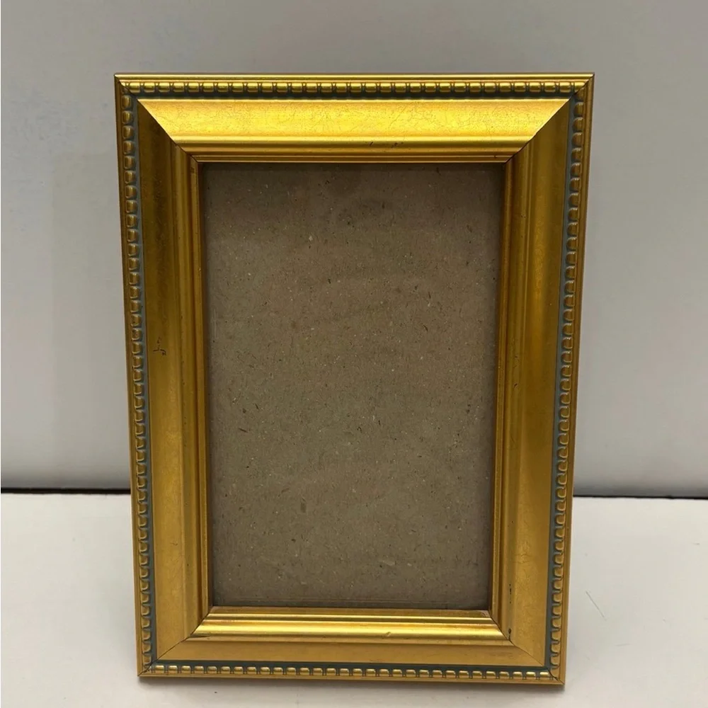 Gold color picture frame