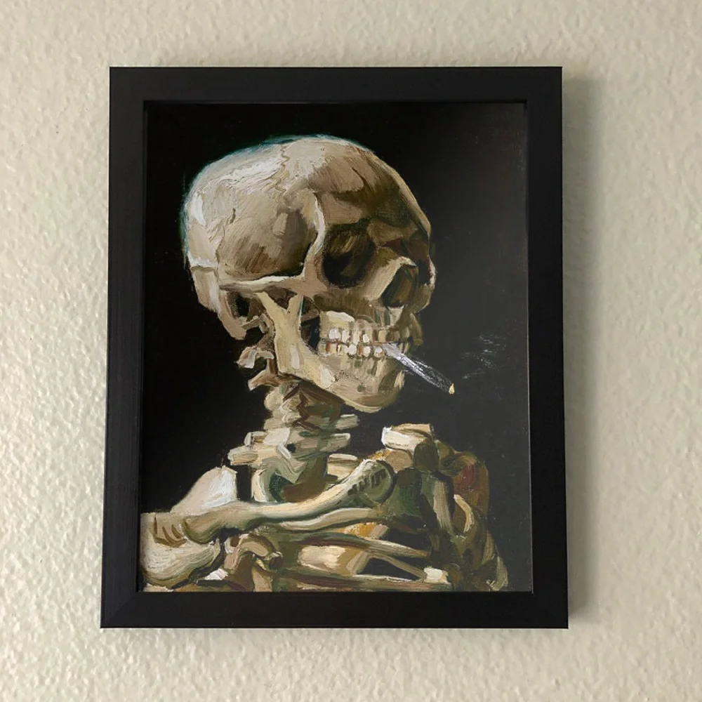 Van Gogh Skeleton Wall Art