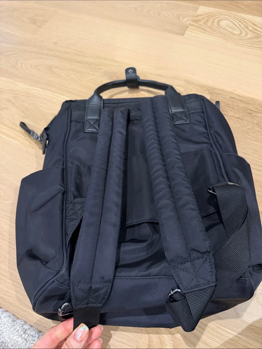 Black Laptop Travel Backpack Tote - Baggallini