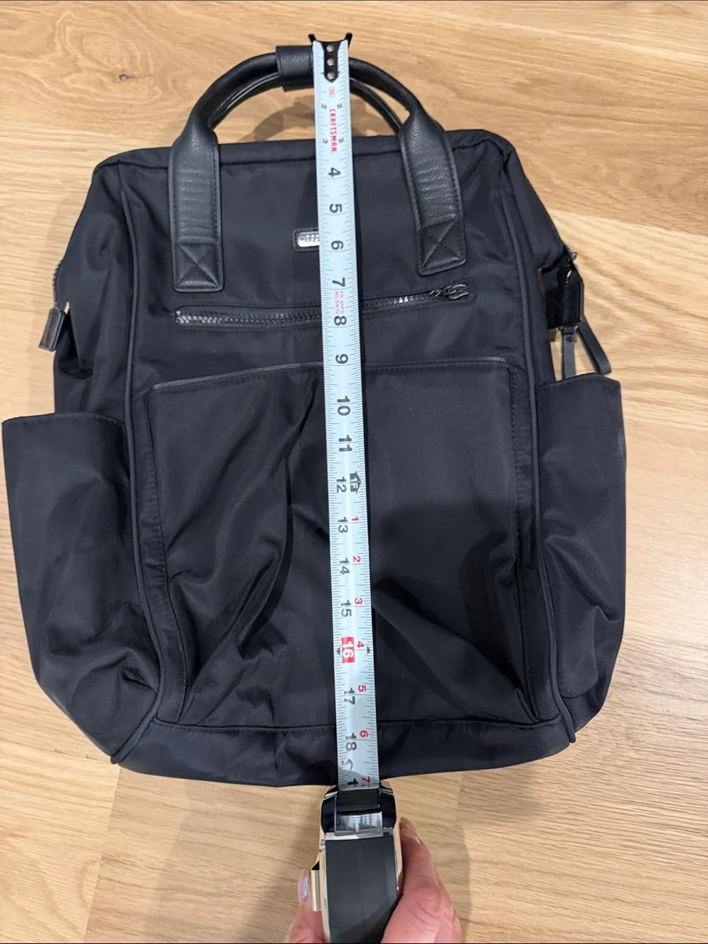 Black Laptop Travel Backpack Tote - Baggallini