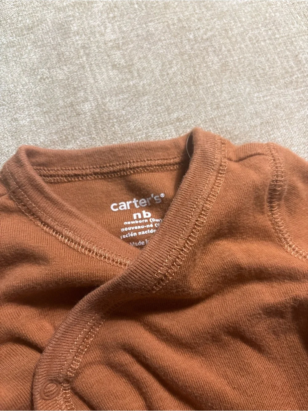 Carters sleeves snap soft