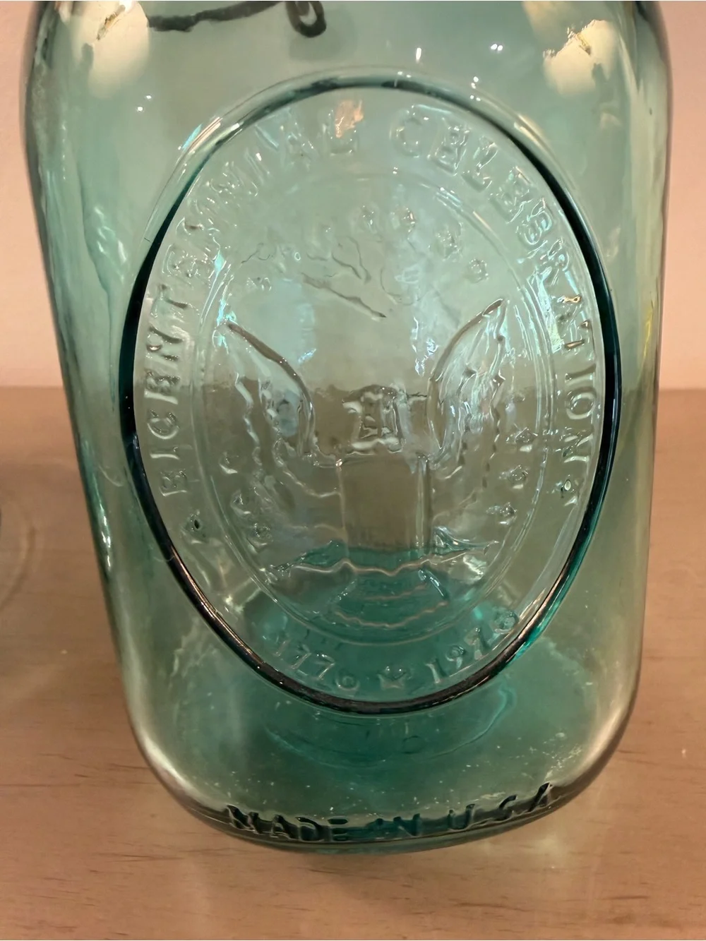 Lot Of 3 Blue Ball Mason Jars 2 Bicentennial 1976 Glass Lid Wire 1 Screw Top