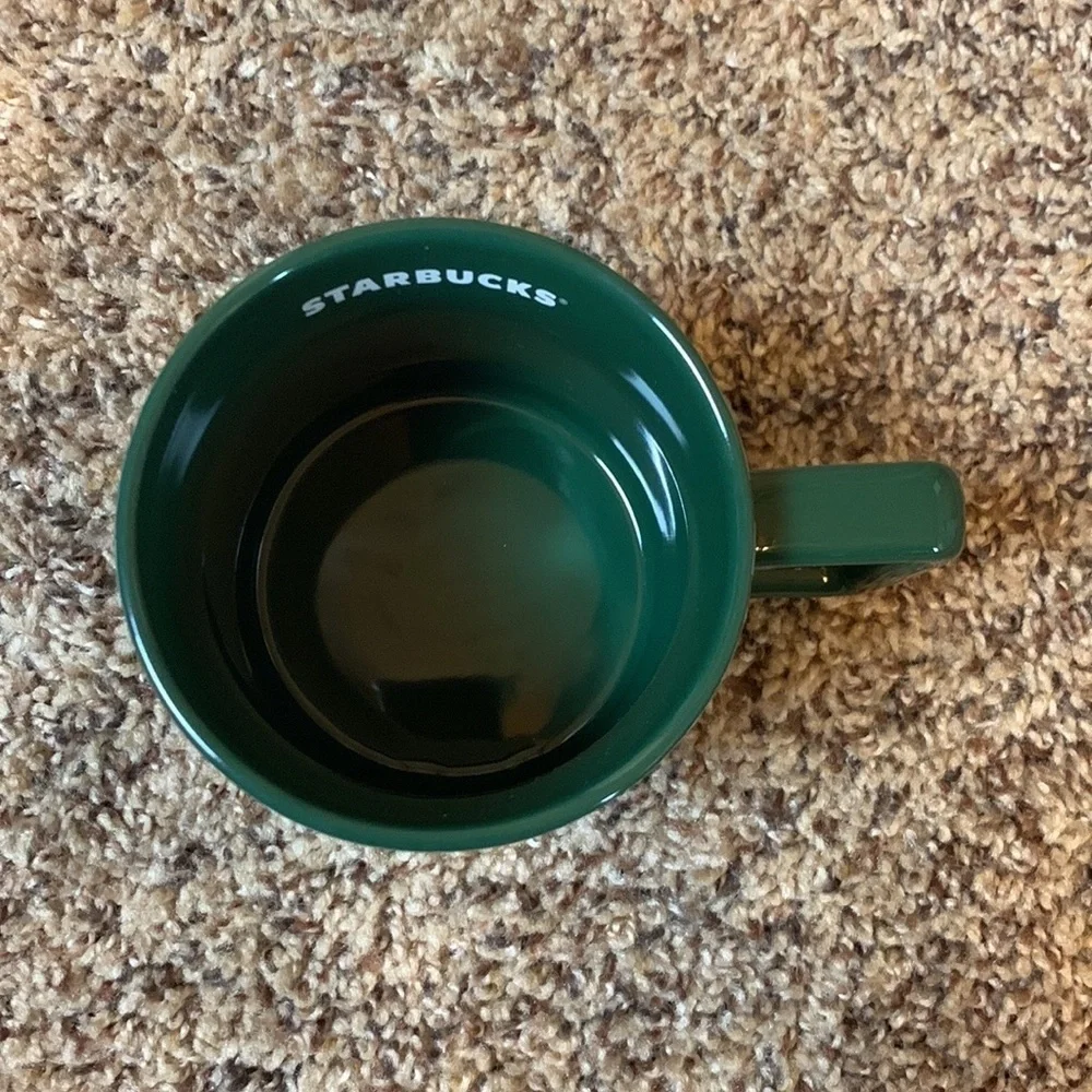 Starbucks Venetian Marble forest coffee mug 12 ounces 2022 Holiday collection