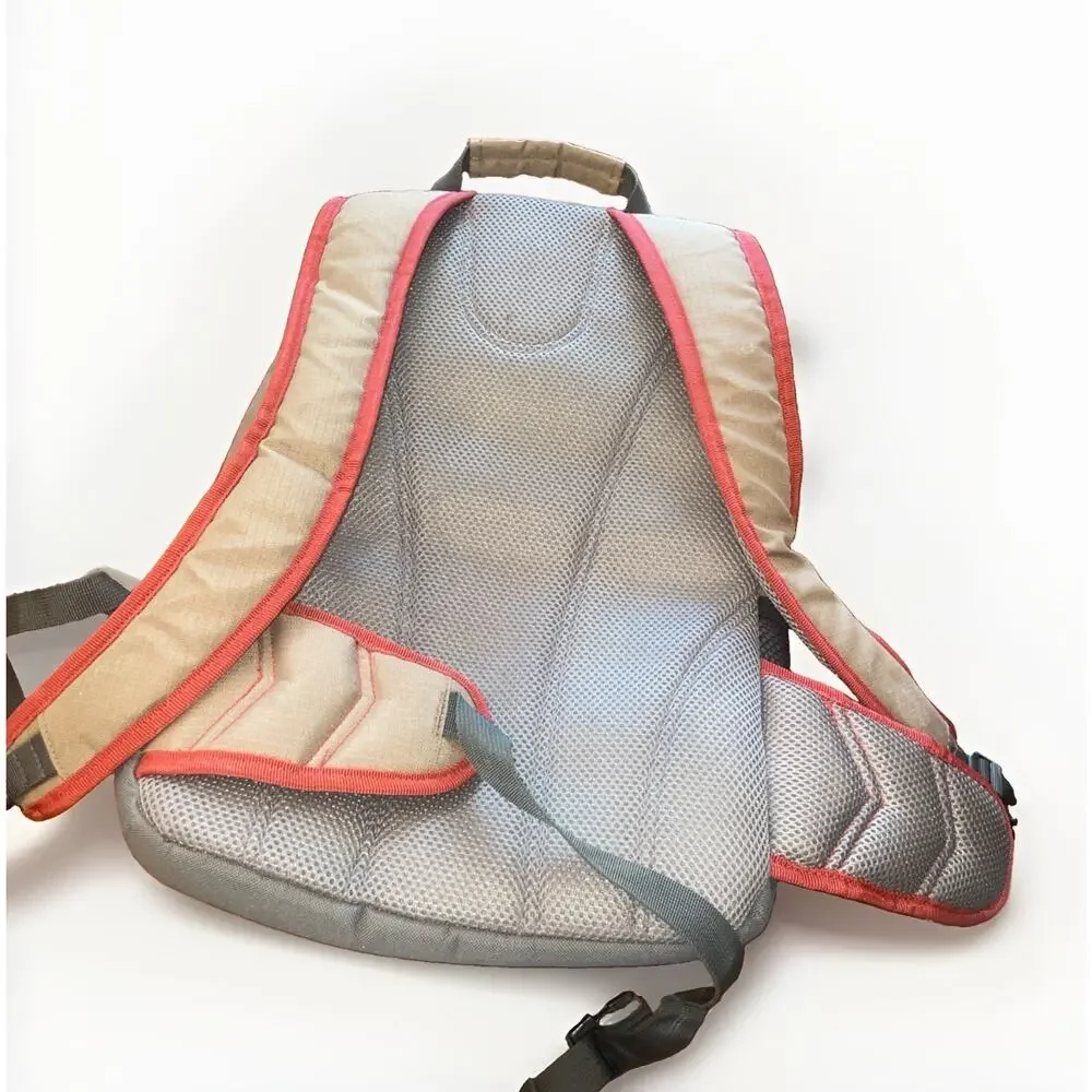 Coleman Insulated Soft Backpack Cooler Khaki Gray 28 Cans Leak Proof