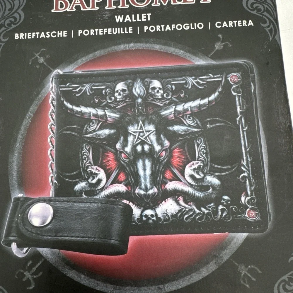 Nemesis Now Baphomet Wallet, Black, One Size New With Box