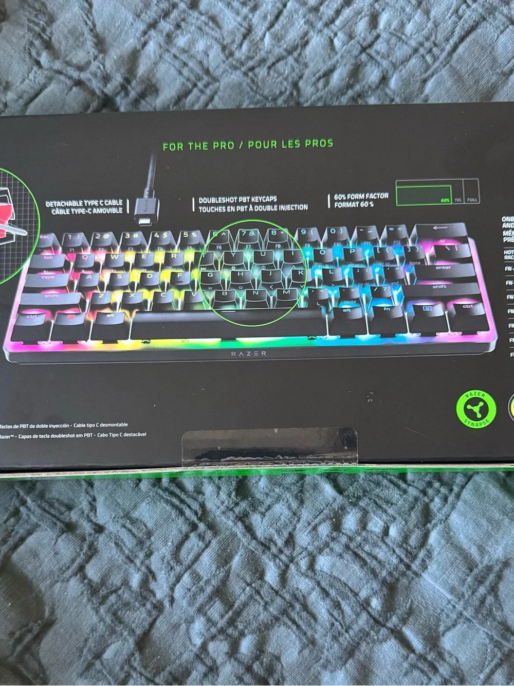 Razer Huntsman Mini 60% Gaming Keyboard - Black with RGB . NEW