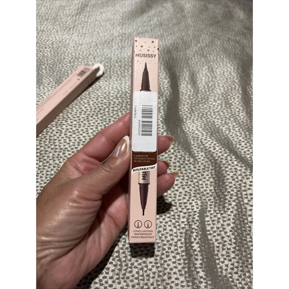2 MUSISSY Freckle Pen Waterproof Long Lasting Brown Light Brown Taupe