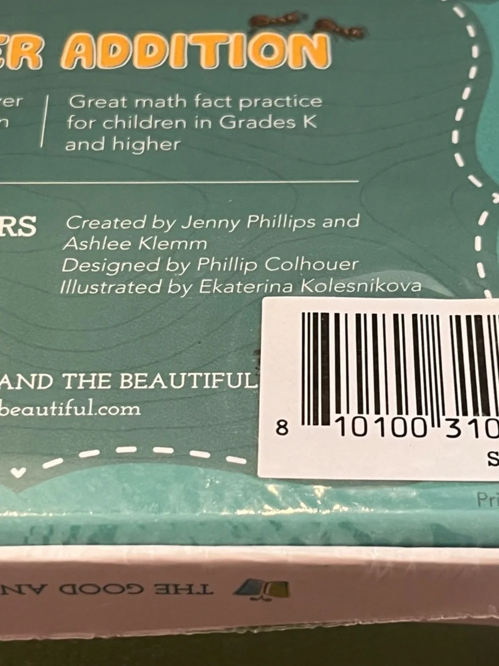 The Good and Beautiful Anteater Addition Card Game - New - Sealed