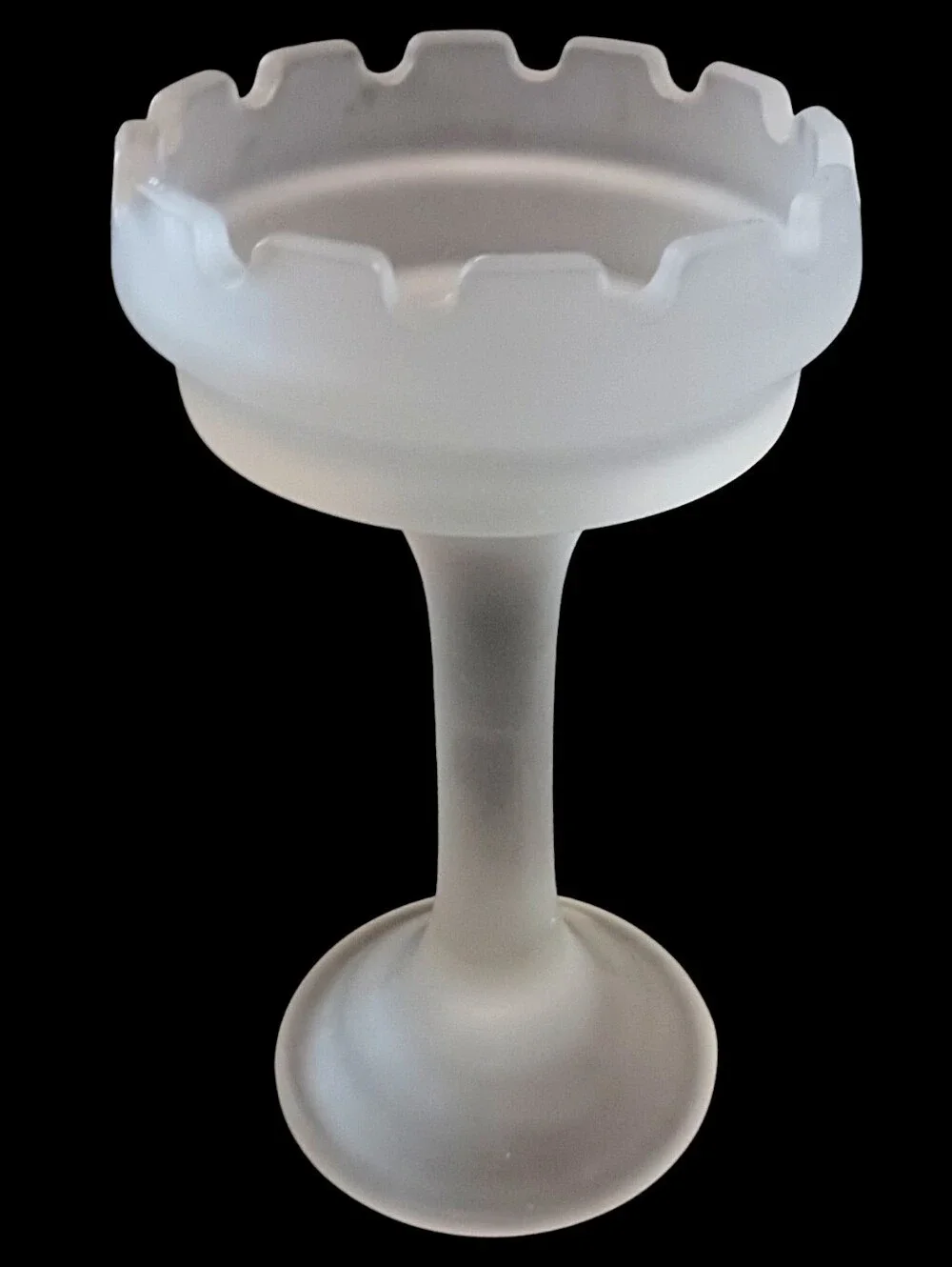PartyLite Clairmont Frosted Glass Fairy Lamp Base Only White Satin Replacement