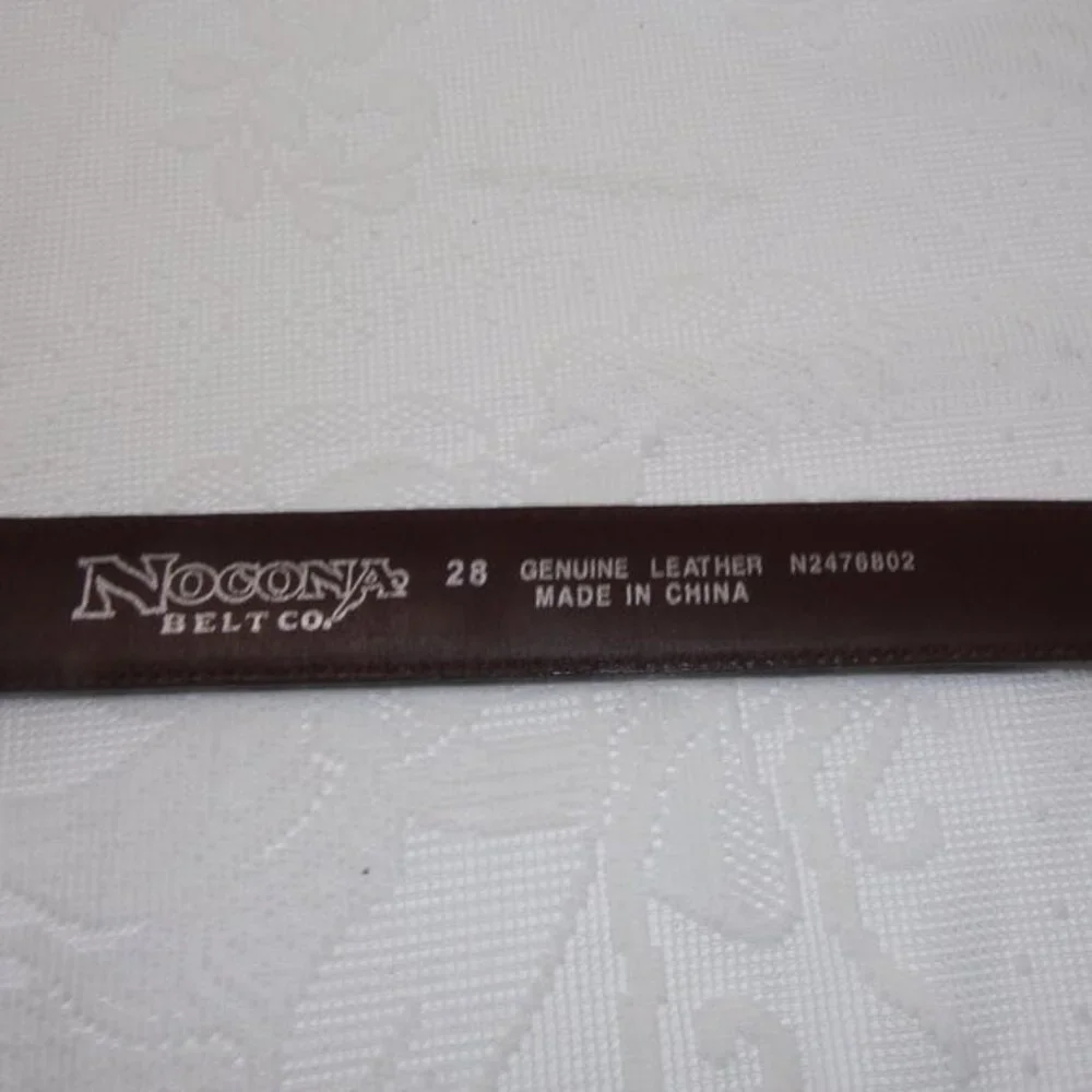 Nocona Western Mens Belt Leather Top Hand Ranger Brown N2476802 SIZE 28‎