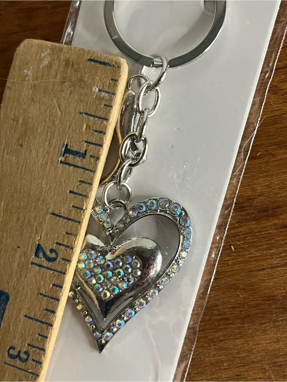 Crystal collections silver tone