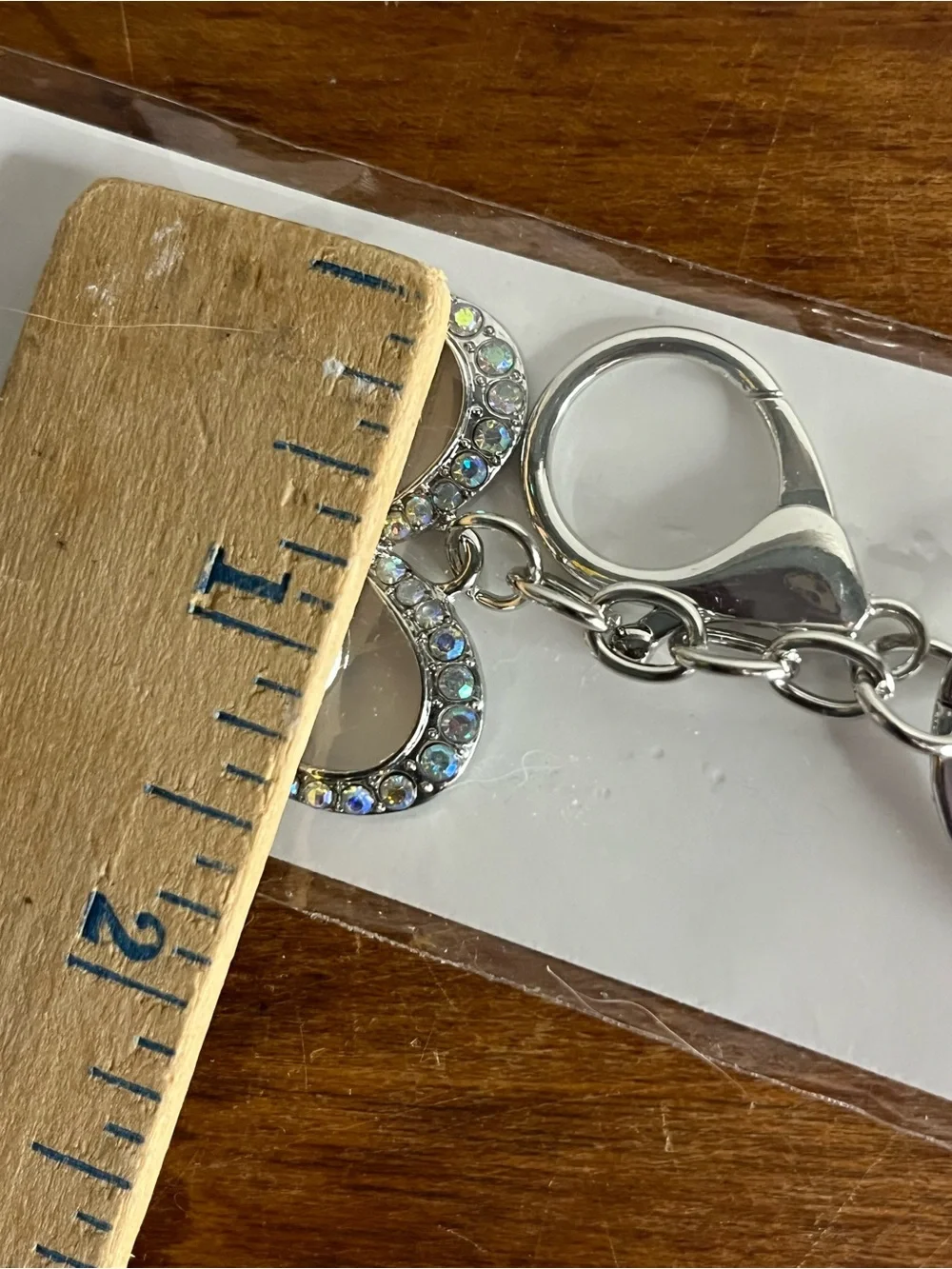 Crystal collections silver tone