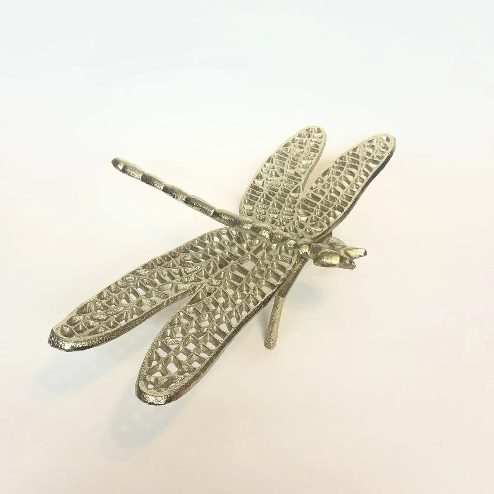 Home Decorating Insect Large Gold Metal‎ Dragonfly Figure Decor 15