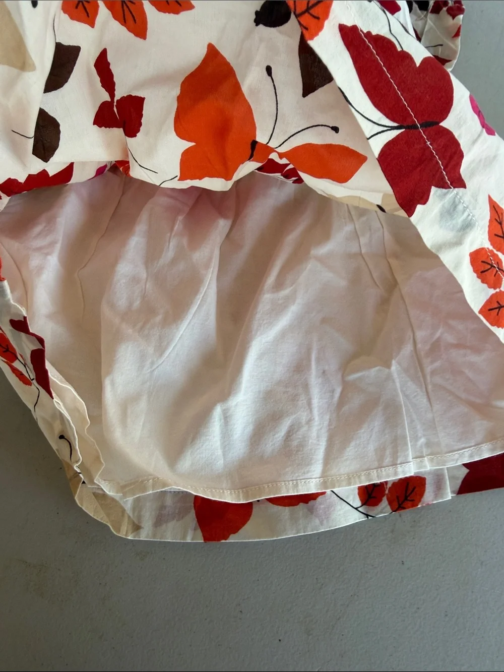 NWT BabyGAP Fall Butterfly And Leaves Square Neck Dress