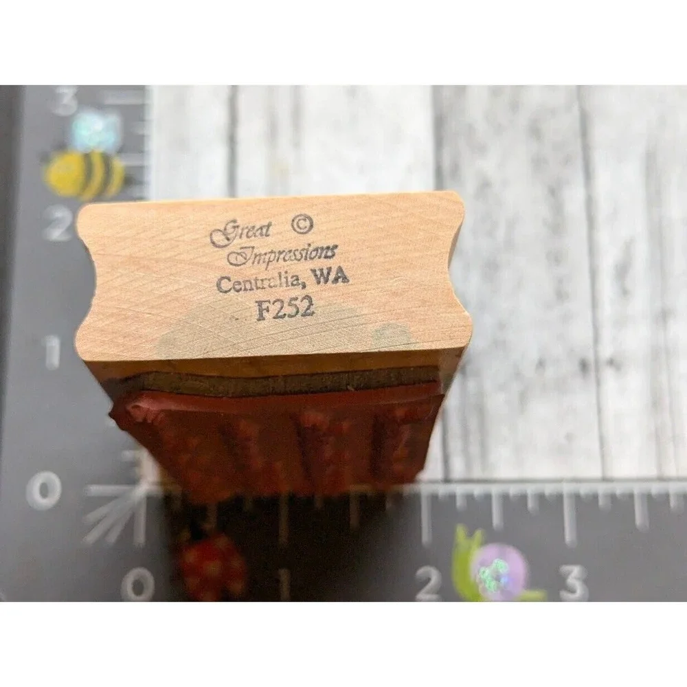 Great Impressions Life Not Measured Breaths Moments F252 Rubber Stamp Wood #G15