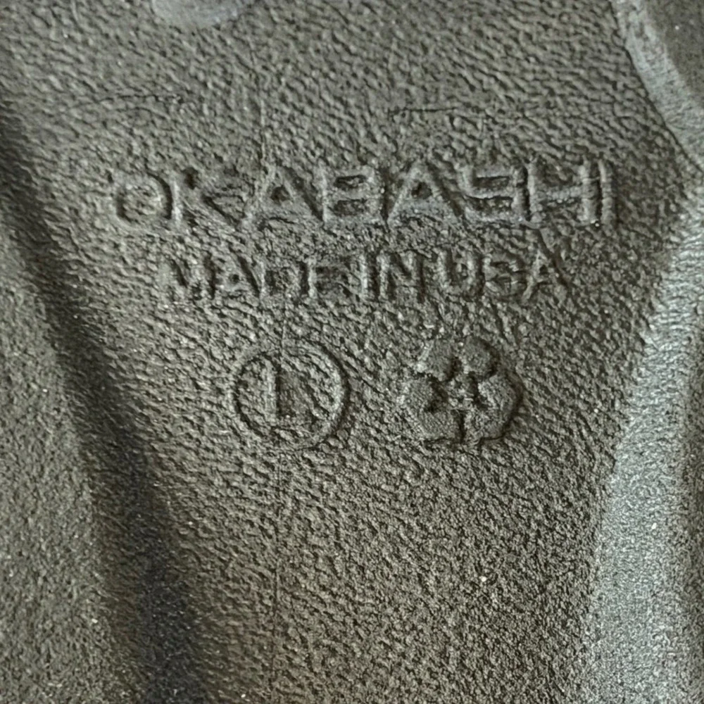 Okabashi Maui Mens Flip Flops Black Thong Sandals Made in USA Size L 10-11