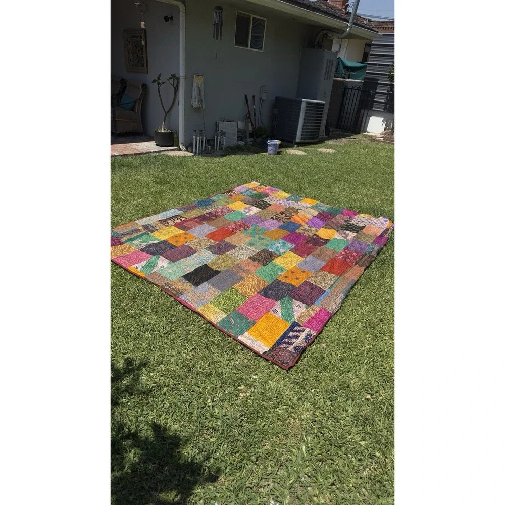 Handmade indian quilt